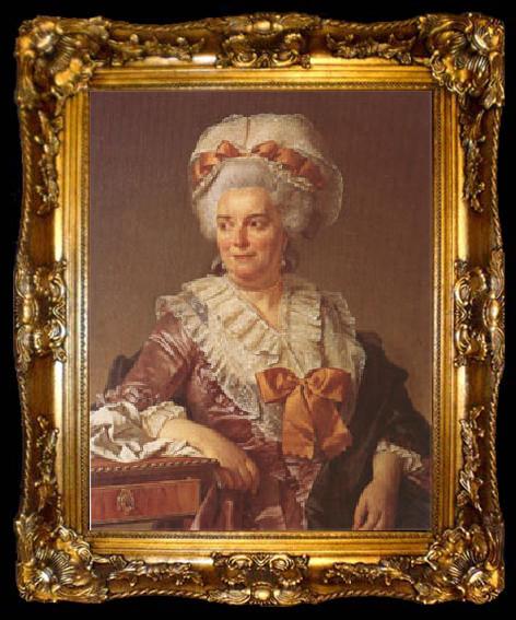 framed  Jacques-Louis  David Madame Pecoul,Mother-in-Law of the Artist (mk05), ta009-2